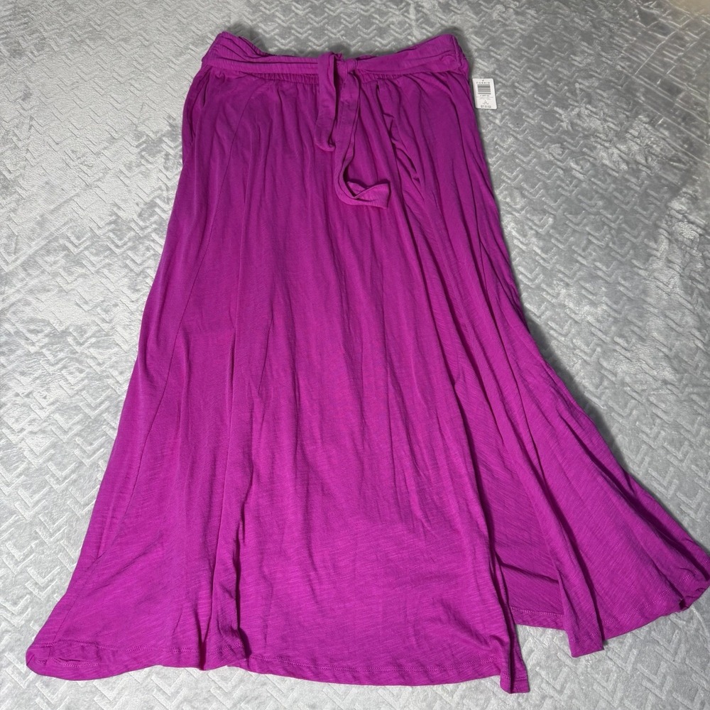 Torrid Maxi Slub Front Slit Swim Cover-Up Skirt 1X Pink